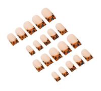 Toyvian Faux Ongles à Pression Imprimé Léopard 24pcs en Abs Détachables et Remplaçables pour Manucure Quotidienne ou Salon, Style Mode et Pratique