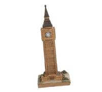 Toyvian Figurine Big Ben Résine Ornement de Bureau et Décoration Intérieure Rétro pour Salon et Cadeau