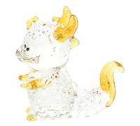 Toyvian Figurine Dragon Cristal Décoratif Moyen Sculpture Animale pour Bureau et Maison Ornement Stable et Léger Idée Cadeau Originale