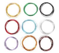 Toyvian Fil de formation pour bonsaï 9 rouleaux : kit de fil de formation en aluminium pour bonsaï, pour artistes et débutants, fixation de branches, horticulture et paysage, 5 m