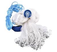 Toyvian Filet de Pêche à Main sans Anneau, Filet de Lancer en Monofilament en Acier 300 G, Maille Fine pour Petits Appâts, Outil Portable pour Pêche en Rivière et Étang