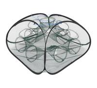 Toyvian Filet de pêche Pliable à 13 Trous, Panier Polyvalent pour étangs, rivières et Zones côtières, écrevisses, crevettes et ménés