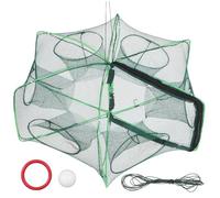 Toyvian Filet de Pliable pour Crabes et Crevettes Filet Portable Adapté Rivières Lacs et Eaux Côtières Piège Polyvalent pour Poissons et Crustacés