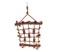 Toyvian Filet Escalade pour Perruches Coloré Aux Morsures pour Oiseaux Activité Suspendue et Pratique Accessoire de Jeu pour Petits Oiseaux