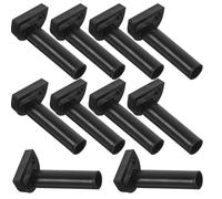 Toyvian Fixations pour Poteaux de Tente et Parasols de Terrasse Camping, Accessoires Polyvalents pour Abris Extérieurs, Lot de 10 Pièces Trou de 6 MM, Installation Rapide, Robustes et