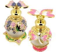 Toyvian Flacon Compte-Gouttes de Parfum 15 ML en Verre Bouchon Violet, Contenant D'huiles Essentielles Rechargeable pour Aromathérapie et Voyage, Flacon Distributeur Élégant et Solide