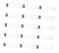 Toyvian Flacon en Verre Transparent 25x100 Mm avec Bouchon en Liège, Lot de 15 Pièces, Flacon De Conservation pour Allumettes, Décoratif Polyvalent pour Bricolage Et Rangement