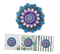Toyvian Fleurs Extérieur Métal Art Mural Fleuri Décoration Murale Métal Tenture Murale Forme De Fleur