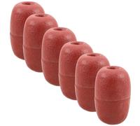 Toyvian Flotteur pour la pêche en PVC Marron Lot de 6, Dispositif de Flotteur de pêche à Haute flottabilité, positionnement précis, pour pêche, aquaculture et Cages à Filets