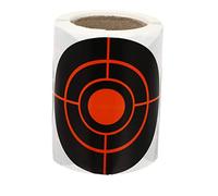Toyvian Fluorescent Self Adhesive Round Target Labels Roll High Stickiness Circle Spots Stickers for Shooting Training Durable and Pattern