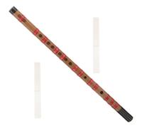 Toyvian Flûte Traditionnelle Chinoise Design Simple et Élégant pour Débutants en Bambou avec Membrane Protectrice Facile à Apprendre et Ajuster L'intonation