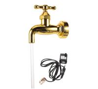 Toyvian Fontaine de Robinet Invisible Flottante pour Décoration Extérieure de Jardin Durable avec Kit Complet Robinet Tuyau Pompe à Eau LED pour Fontaines Artistiques de Cour et Patio