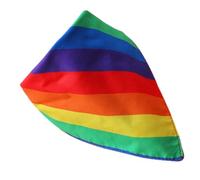 Toyvian Foulard Triangle Arc-en-Ciel pour Animaux De Compagnie Bandana Bavoir Triangulaire pour Chien Accessoire Cool pour Anniversaire Foulard pour Chien Promenade Petit Nom