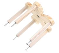 Toyvian Fourchette à Fruits Roue Accessoires de Perche de Cage de Perruche perchoirs pour calopsittes Stand d'oiseau perchoir à Oiseaux Stand de Jeu d'oiseaux cachat en Bois