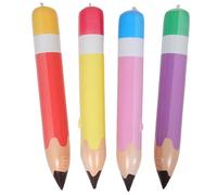 Toyvian Fournitures de rentrée scolaire : 4 pièces : crayons géants, ballons, crayons gonflables géants pour la remise des diplômes, la fête de l'école, cadeaux de bienvenue en classe.