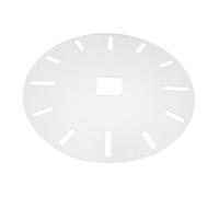 Toyvian Gabarit d'horloge en acrylique, gabarit rond de 40,6 cm (16 pouces) pour défonceuse avec 12 repères de et poche pour, pochoir transparent pour la fabrication