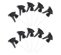 Toyvian Gâchette de Rechange pour Flacon pulvérisateur, Lot de 10, Embouts Standard 28/400, buse Ajustable, Pet Noir, pour Bureau et beauté