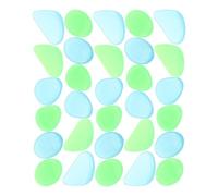 Toyvian Galets Lumineux en Résine 20-30 MM 500 Pièces Bleu-Vert Mélangé Pierres Fluorescentes Décoratives pour Aquarium Jardin et Allée Gravier Phosphorescent pour Micro-Paysage et