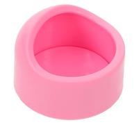 Toyvian Gamelle Hamster Plastique Ronde Anti-Renversement pour Nourriture Et Eau Stable Et Facile à Nettoyer Bol Alimentation pour Petits Rongeurs comme Chinchilla Et Cochon Coloris Rose