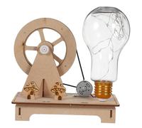 Toyvian Générateur Manuel Bois pour Garçon Fille Éducatif DIY Expérience Électrique Scientifique pour Garçon Fille Apprentissage Stem