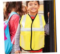Toyvian Gilet Fluorescent de Sécurité Garçon Fille Veste Réfléchissante Outdoor Haute Visibilité pour Garçon et Fille Protection pour Sorties Nocturnes