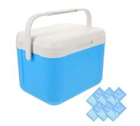 Toyvian Glacière Isotherme Portable avec Pack de Glace Boîte Repas Isolante Compacte pour Camping Pique- et Usage Commercial Surface Facile à Nettoyer et Isolation Thermique Renforcée