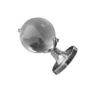 Toyvian Globe de Bureau en Cristal Mini Ornement Géographique Décoratif Base Stable Globe Éducatif Décoratif Compact pour Bureau et Maison