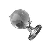 Toyvian Globe Décoratif de Table en Cristal Mini Format, Ornement Géographique Base Stable, Décoration Élégante pour Mariage et Bureau, Présent Original Déco Mariage et Salon, Accessoire