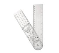 Toyvian Goniomètre Rotatif en Pvc pour Physiothérapie et Évaluation Médicale, Mesure Précise et Facile à Transporter, Outil Médical Fiable pour Angles