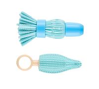 Toyvian Goupillon pour Biberon Bébé Brosse Nettoyage Silicone Portable Anti-Rayures pour Voyage Nettoyage Biberons et Tétines Set de 2