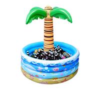 Toyvian Grand palmier gonflable de 94,4 cm - Glacière flottante pour piscine sur le thème de la plage et fête hawaïenne - Bar gonflable - Décoration de fête pour adulte