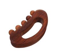 Toyvian Grattoir de Massage en Bois de Hêtre avec Cinq Billes, Outil de Gua Sha Manuel pour Thérapie Corporelle et Massage des Points de Pression à Domicile