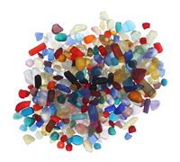 Toyvian Graviers Aquarium Décoratifs Naturels Galets Colorés pour Aquarium Sable Décoratif pour Terrarium et Bassin Pierres Lisses sans Substances Nocives