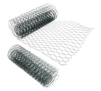 Toyvian Grillage Floral en Fer pour Arrangements Et Volailles, Treillis Métallique 0.6mm x 19mm, 0.3m x 1.2m, 2 Feuilles, Résistant Et Polyvalent