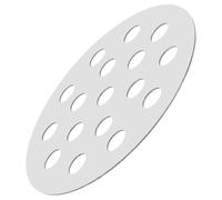 Toyvian Grille à Charbon de Bois pour Barbecue Charbon, Plaque en Fer 145 Mm Épaisseur 1,2 Mm, Accessoire Barbecue Camping, Plaque de Foyer Ronde pour Cuisson et Ventilation Optimale