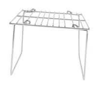 Toyvian Grille De Barbecue Portable Support De Panier De Barbecue Grille De Barbecue De Camping Outil De Blocage De Maille De Gril Petits Accessoires Grille De Cuisson Extérieure