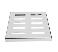 Toyvian Grille D'évacuation 30x30cm Résistante à L'usure la Corrosion en Acier Inoxydable Argenté pour Drainage Extérieur et Caniveaux Universels