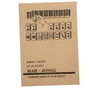 Toyvian Guide de en Anglais pour Débutants Manuel d'apprentissage Complet des Règles et pour Jouer au Chinois Tutoriel Livre d'Instructions
