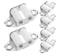 Toyvian Guide de Montage en Alliage D'aluminium Blanc pour Stores Enrouleurs, Facile à Installer, Lot de 6 Pièces, Accessoires Modernes pour Fixation de Rideaux