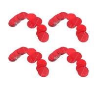 Toyvian Guirlande de 4 Pendentifs Ronds à Paillettes Rouges Décoration de Noël Suspendue Guirlande Fanion pour Sapin Fenêtres Fêtes et Vitrines Accessoire Festif Hiver