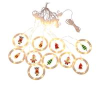 Toyvian Guirlande Lumineuse à LED pour Noël 1 Pièce Lumière Chaude Constante Décoration Intérieure pour Chambre Fenêtre Mur et Porte Alimentation USB Sécurité Basse Tension