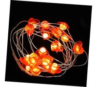 Toyvian Guirlande Lumineuse LED Cuivre Forme de Cœur Rouge LED Décoratives pour Chambre Salon Fête sans Batterie Éclairage Ambiance Intérieur