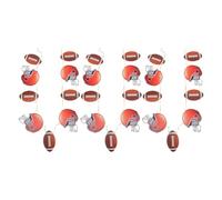Toyvian Guirlande Rugby 3 Pièces avec Casque en Papier, Bannière Sportive Décorative pour Fête D'anniversaire, Décoration Suspendue Thème Football Américain, Fournitures pour