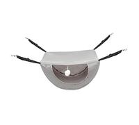 Toyvian Hamac à Cage De Chat en Filet Étiqueter Animal De Compagnie Pendaison Osier Refroidissement Chat Hamac Suspendu Air Lit pour Animaux De Compagnie D'été Maille Sandwich Épaisse Gris