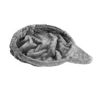 Toyvian Hamac Panier Douillet pour Chat en Peluche Anneau en Acier, Design Multifonction Confortable, Accessoire pour Tour à Chatons et Maison, Forme Ronde en Cuillère