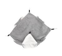 Toyvian Hamac pour Animaux De Compagnie à Double Couche Chaud Et Confortable en Peluche, Petit Modèle 20x20 Cm, Suspendu pour Hamster, Écureuil Et Cochon d'Inde, Nid Douillet Intérieur