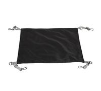 Toyvian Hamac pour Chat Imperméable et Doublé Polaire, Taille Standard, Noir, Lit Suspendu Chaud Réversible pour Intérieur et Extérieur, Accessoire de Couchage Confortable et Facile