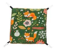 Toyvian Hamac pour Chinchilla Et Hamster Double Couche, Lit Suspendu Chaud en Tissu Résistant, Grand Format Vert, pour Cage d'animaux Petits, pour Cochons d'Inde Et Autres Petits Rongeurs