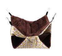 Toyvian Hamac pour Hamster et Écureuil en Velours Doux, Double Couche Confortable et Chaud, Printemps et L'été, Forme Lapin pour Repos Suspendu