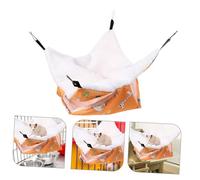 Toyvian Hamac pour Petits Animaux Chaud et Confortable Accessoire Hamster Nain Suspendu Lit Douillet pour Chinchilla Cochon et Rongeurs Installation Facile Couleur Jaune